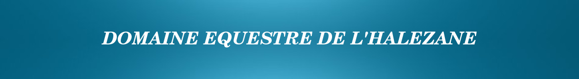 DOMAINE EQUESTRE DE L'HALEZANE